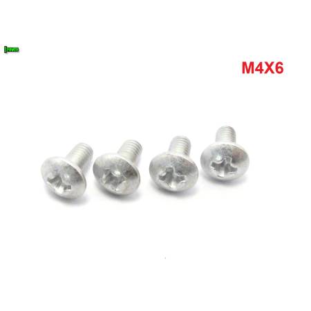 M4x6 śruba owiewki aluminiowa grzybkowa śruby owiewek aluminiowe 6061